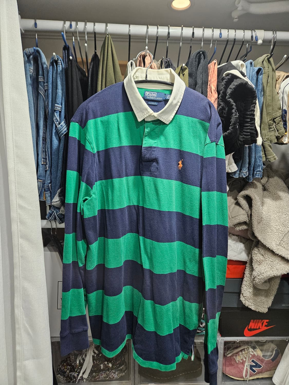 폴로랄프로렌 스트라이프 럭비티(김나영 착용)XL 상품이미지2