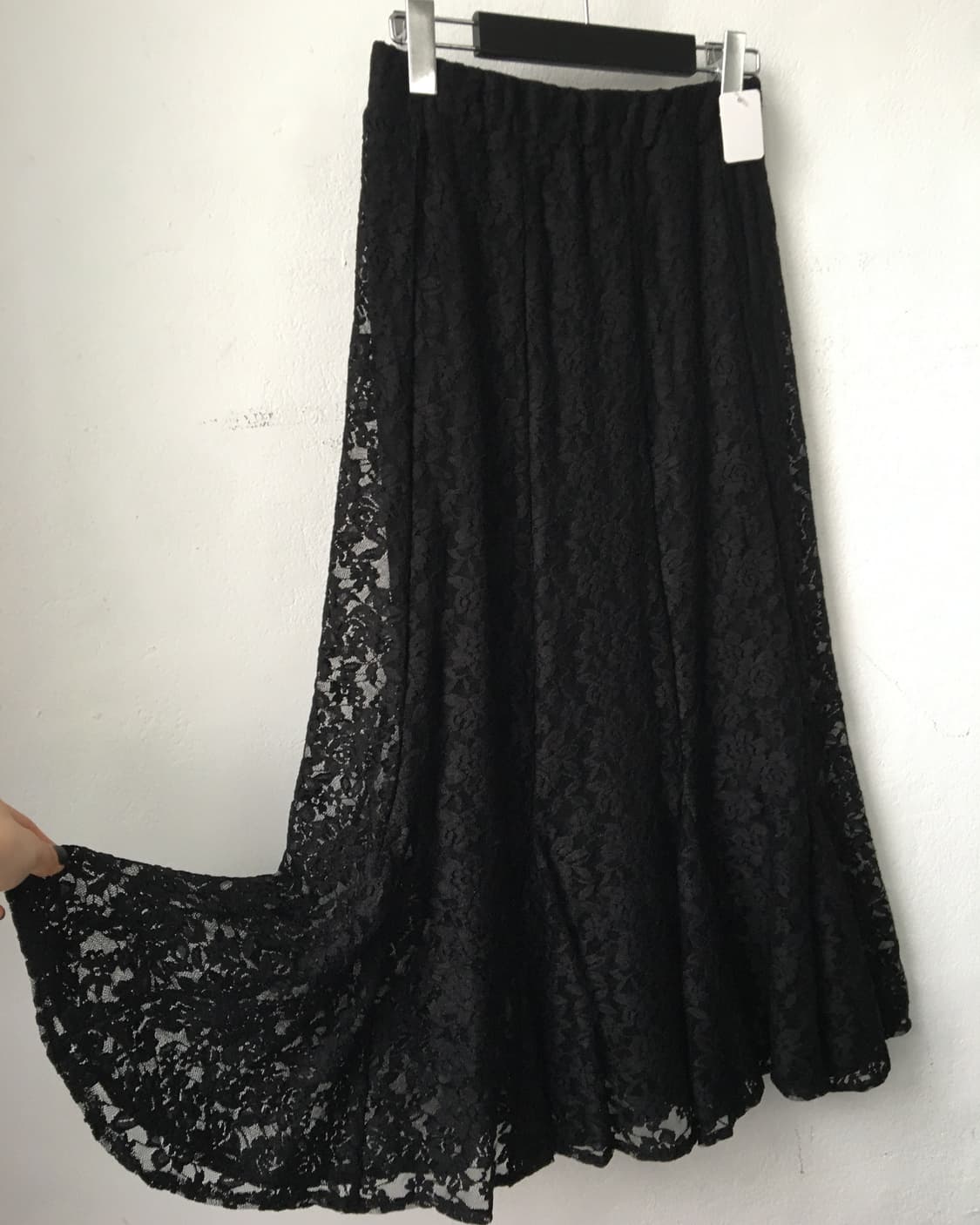 Flower pattern Lace long skirt 상품이미지2