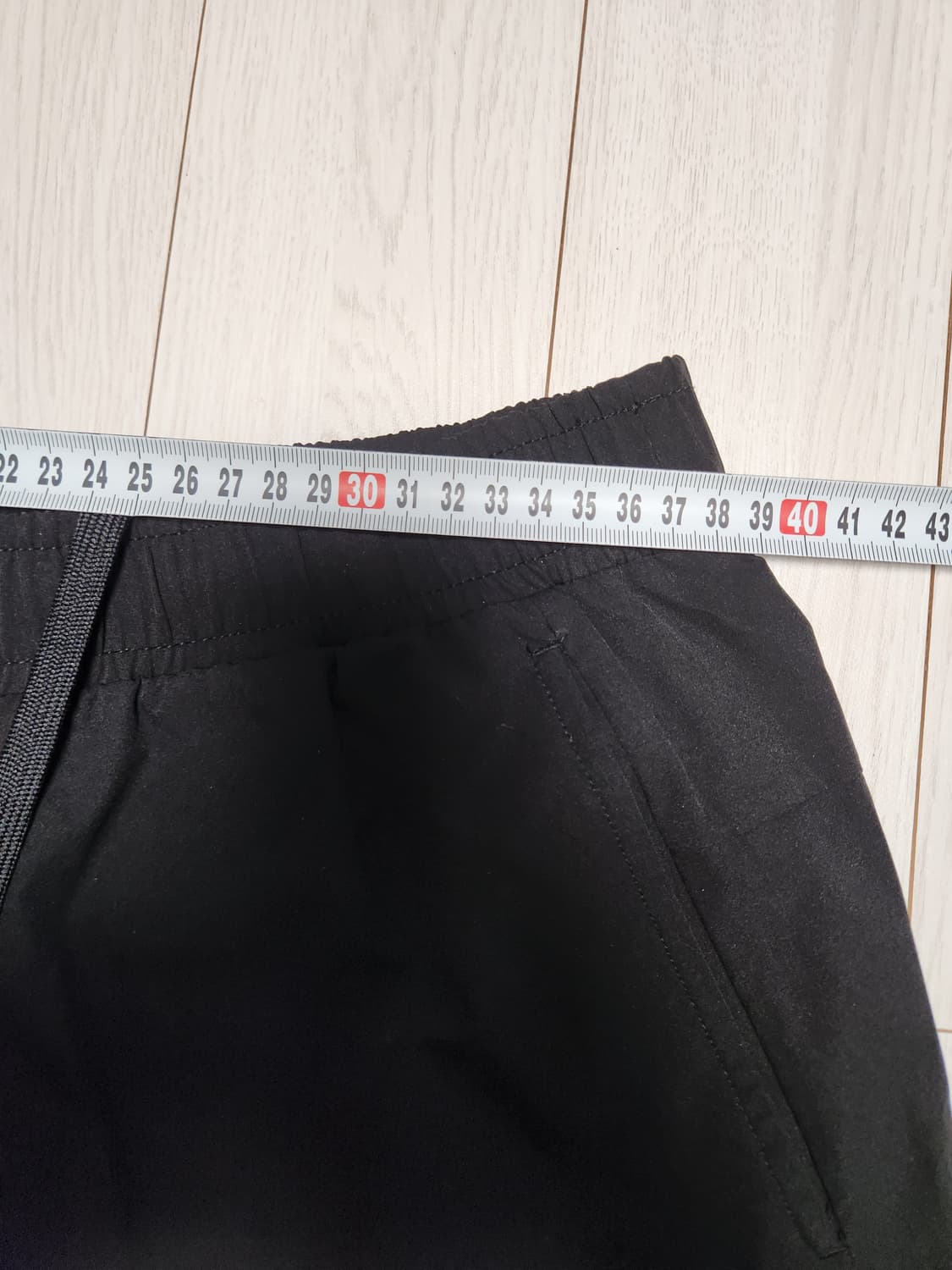 새상품급)엄브로 미니로고 트리코트 블랙 반바지 (U0123SHP16) 사 상품이미지4