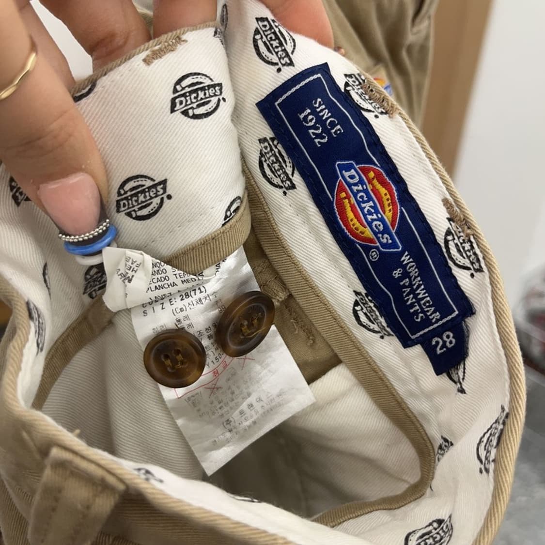 디키즈 빈티지 모던캐주얼 카멜 치노팬츠 28인치 C07711 상품이미지6