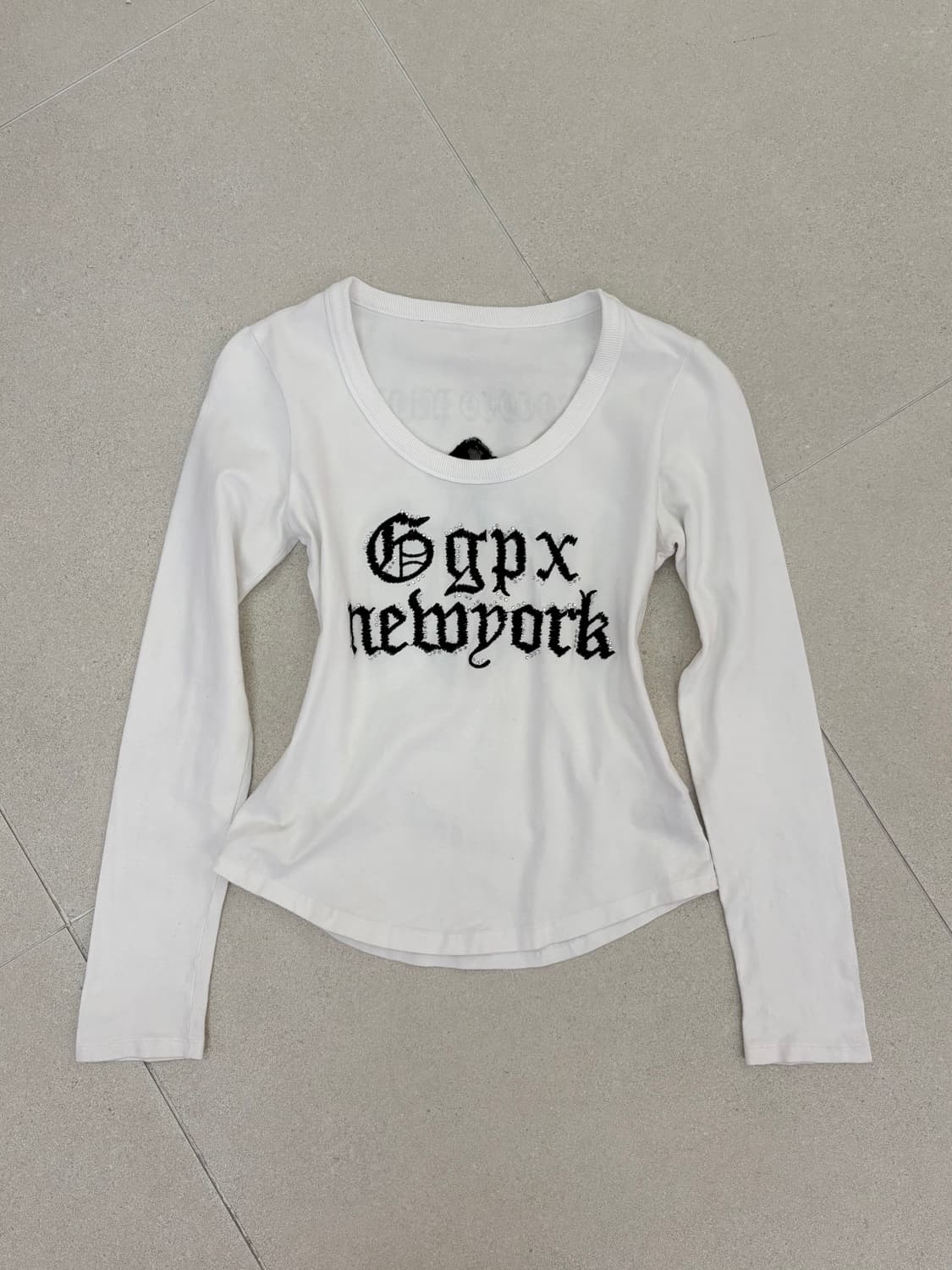 시스루 십자가 롱슬리브 상품이미지1