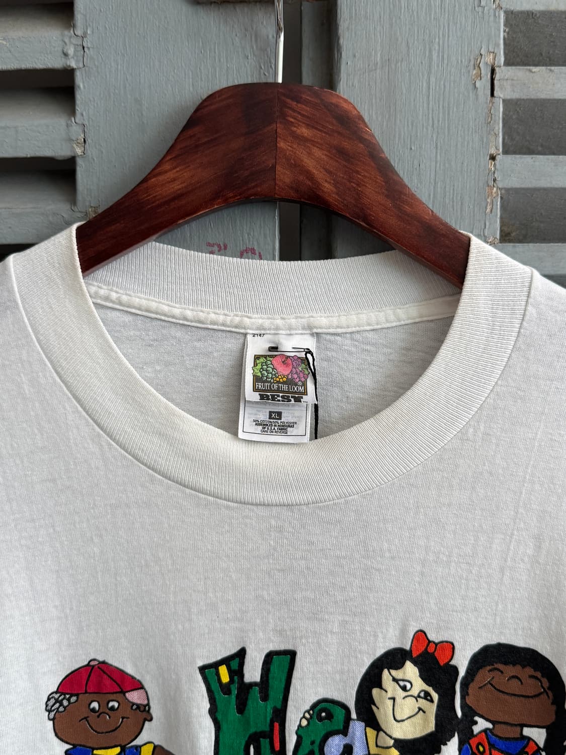 [XL]90's USA 빈티지 We Care About Kids 티셔츠 상품이미지3