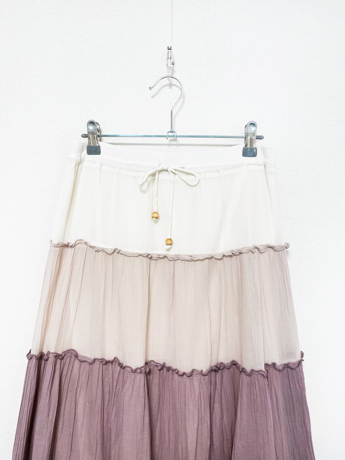 Frill Tiered Long Skirt - Gradient 상품이미지4