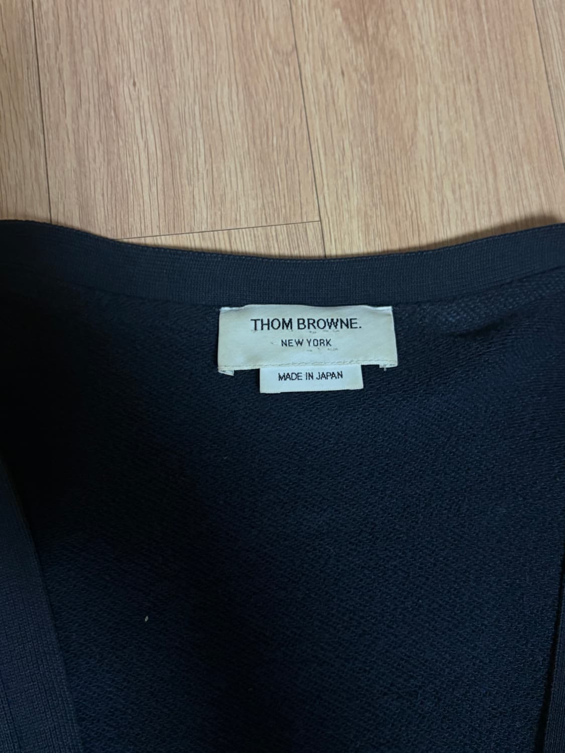 톰브라운 코튼 가디건 네이비 (L) 상품이미지4