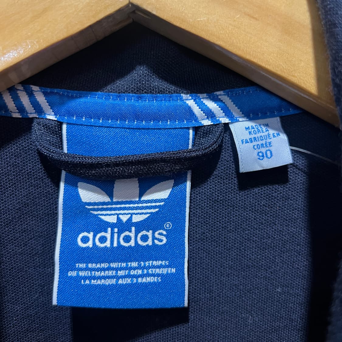 아디다스 네이비 삼선 져지 상품이미지3