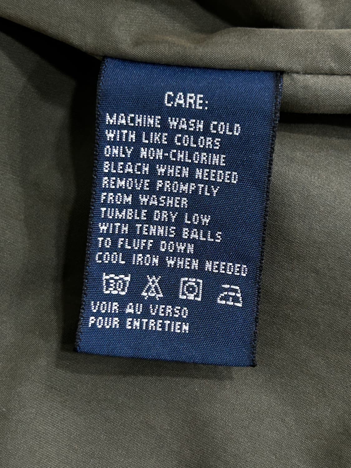 폴로랄프로렌 카키 포켓 다운 패딩 조끼 M 상품이미지6