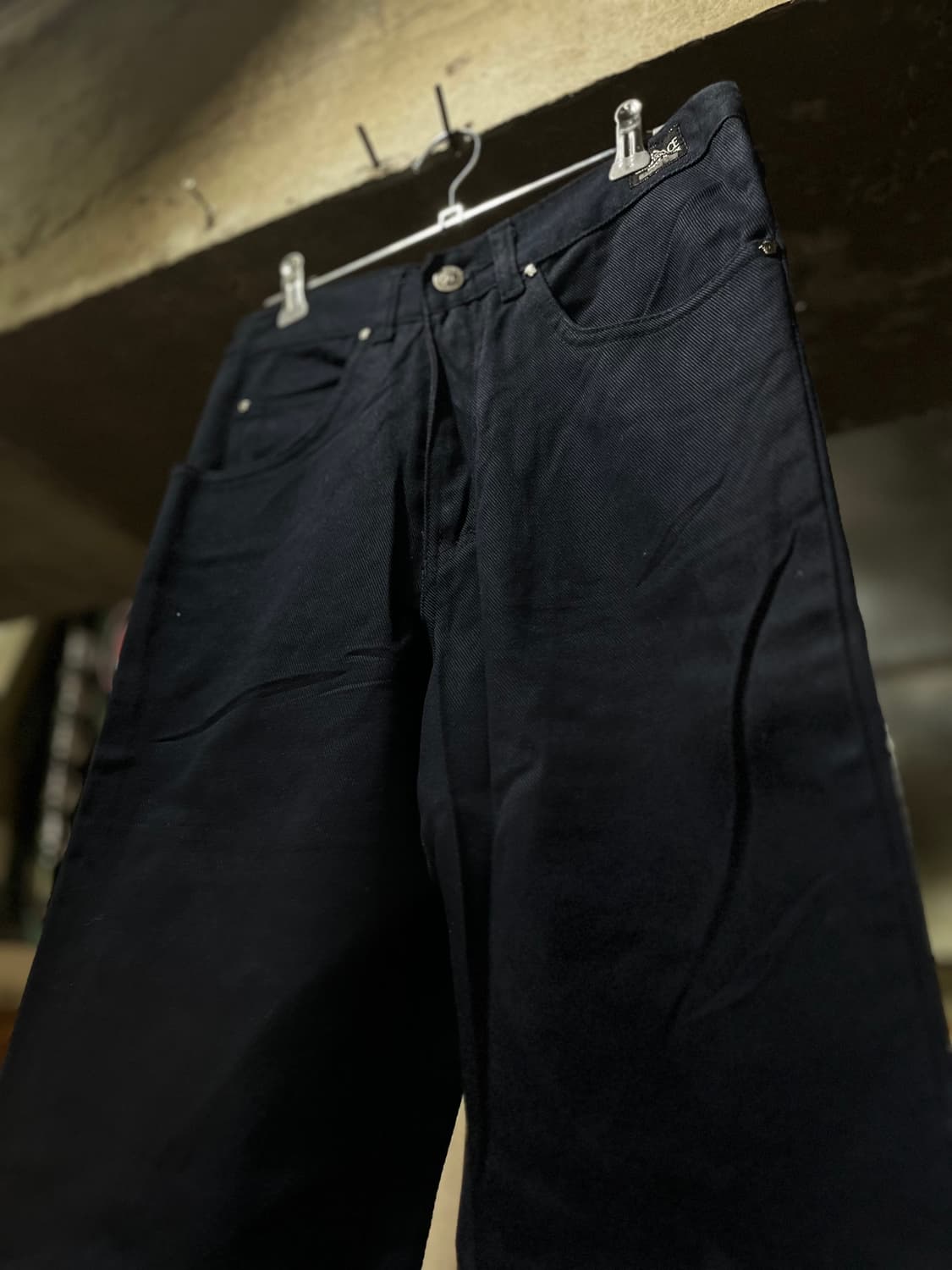 Versace 베르사체 블랙 스트레이트 팬츠 상품이미지2