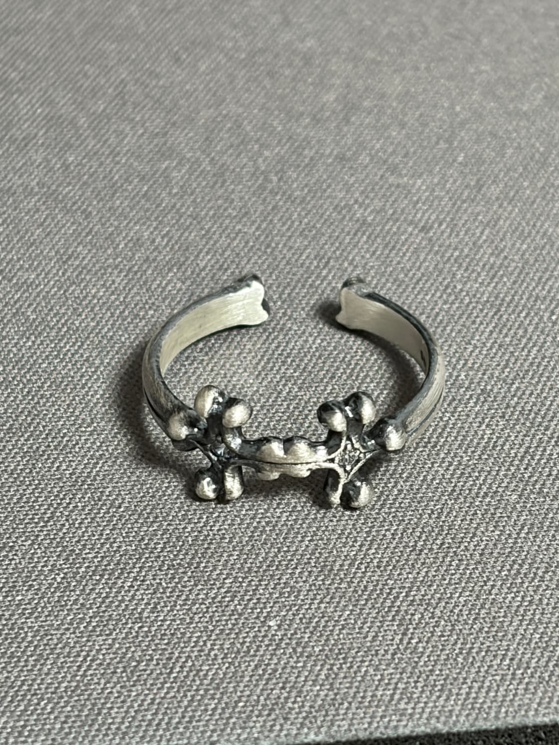 폴리테루 925 실버 링 002 크로스 본 19호 상품이미지1