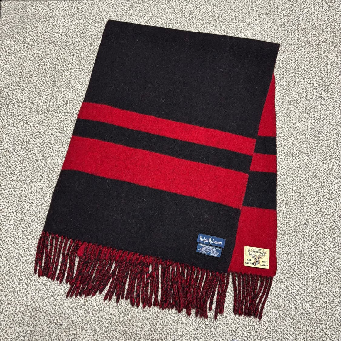 [택포,램스울100] 폴로 랄프로렌 이태리 머플러 목도리 [A+] 상품이미지1