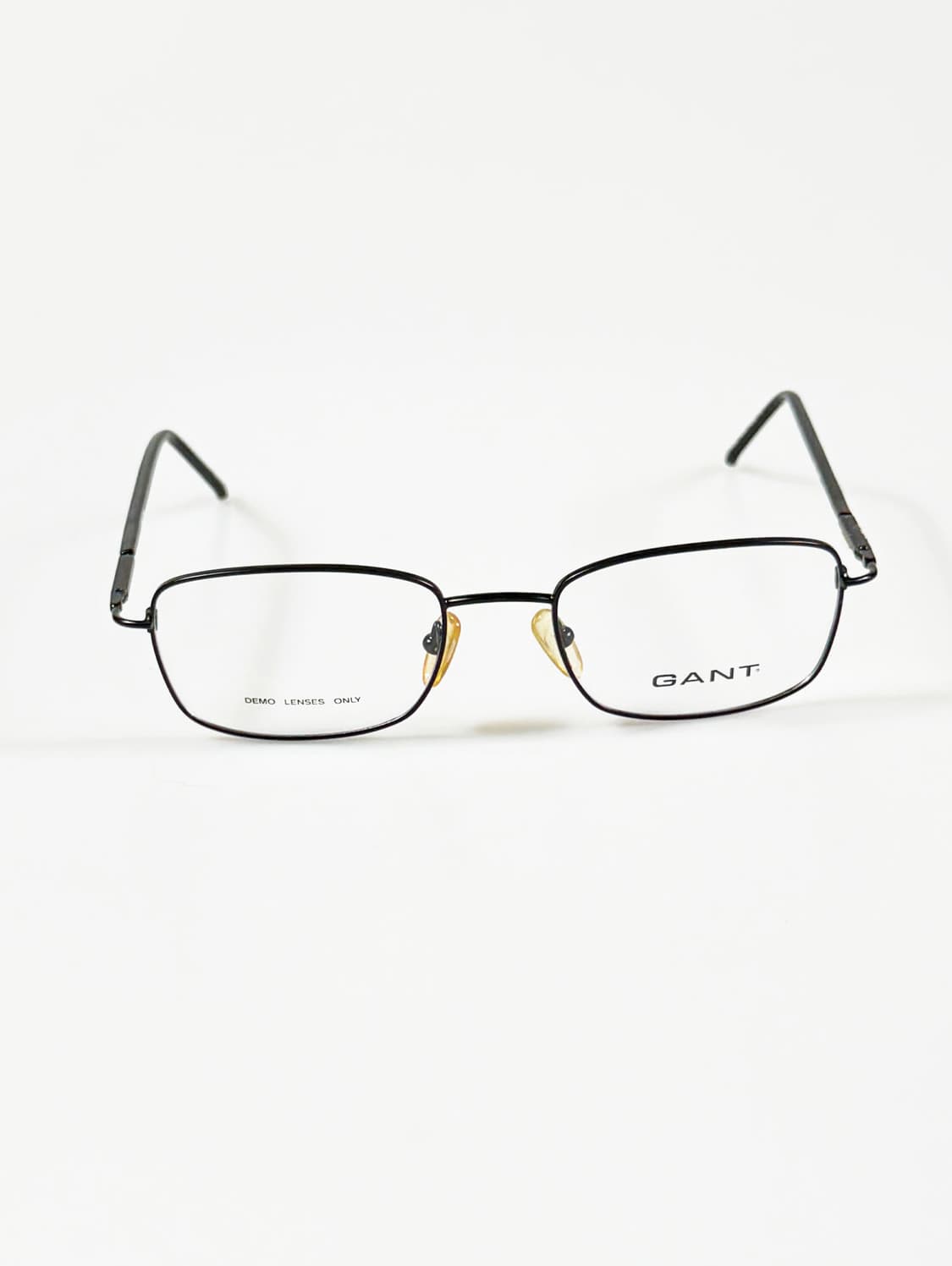 90s GANT 블랙 슬림 스퀘어 메탈 프레임 빈티지 안경 상품이미지1