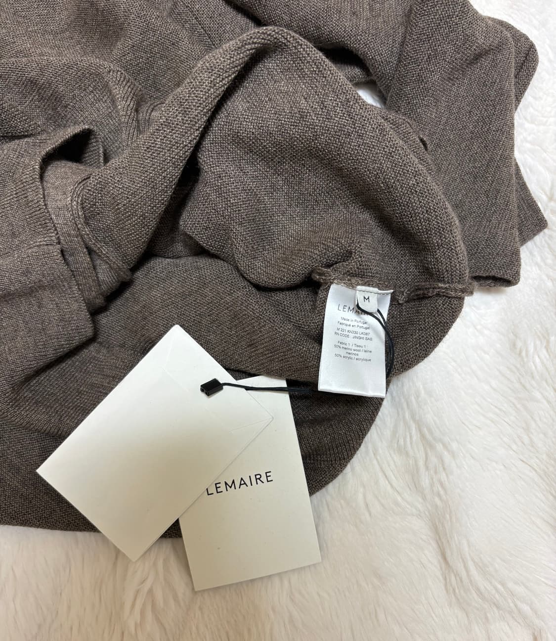 르메르 메리노 블렌드 가디건 모스 그린 멜란지 / M 상품이미지6