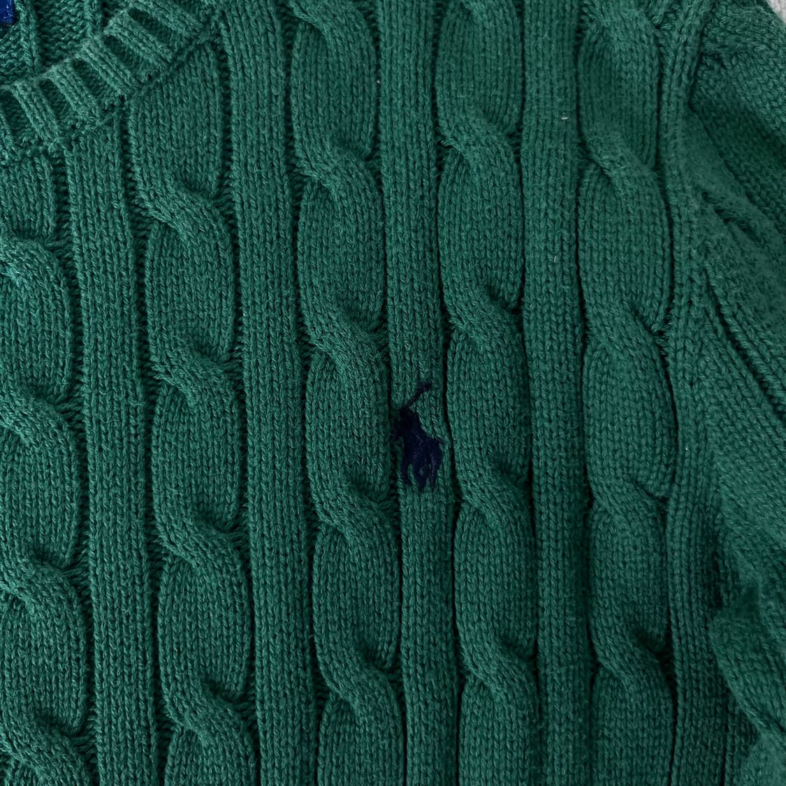 W 95 폴로랄프로렌 코튼 꽈배기 니트 상품이미지3