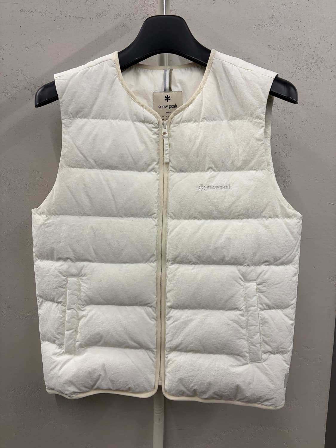 스노우피크 라이트다운 패딩 베스트 아이보리 XS 상품이미지2