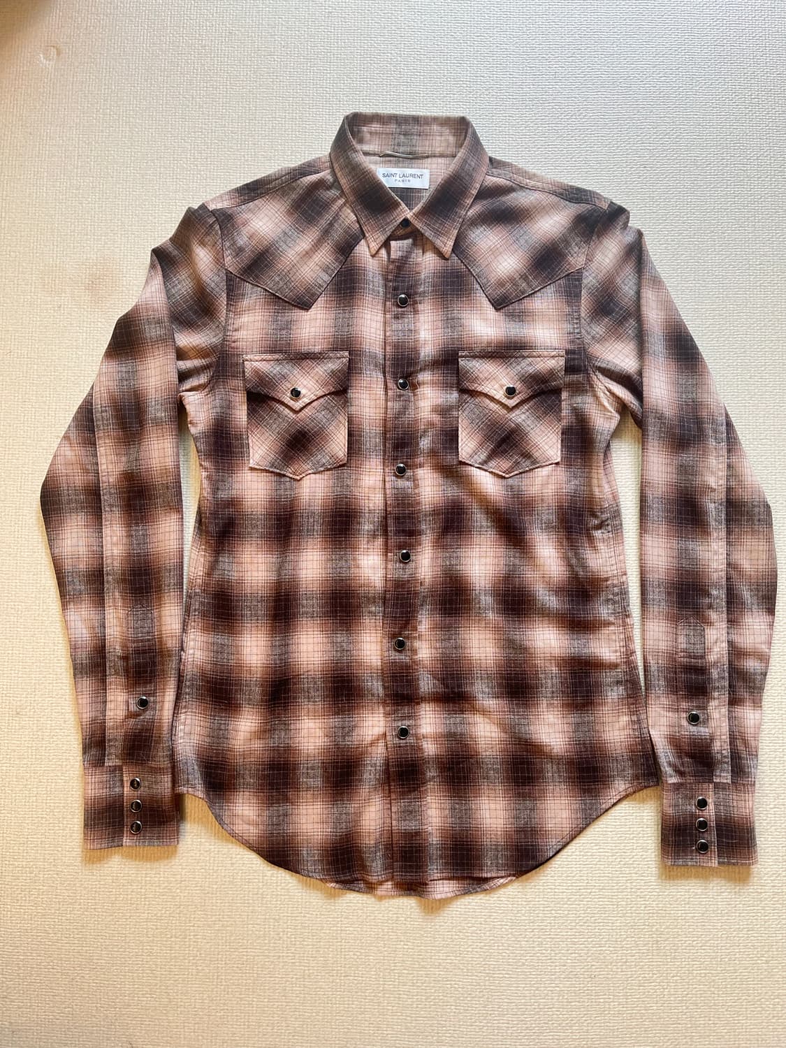 15AW SAINT LAURENT PARIS WESTERN SHIRTS 상품이미지3
