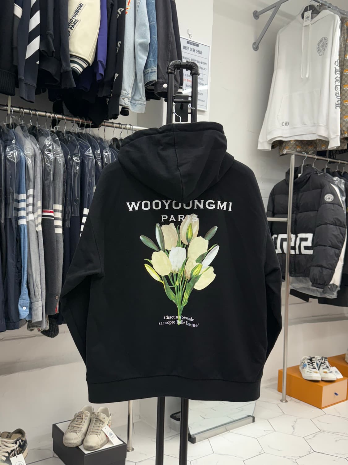 [48] 우영미 튤립 플라워 후드티 상품이미지1