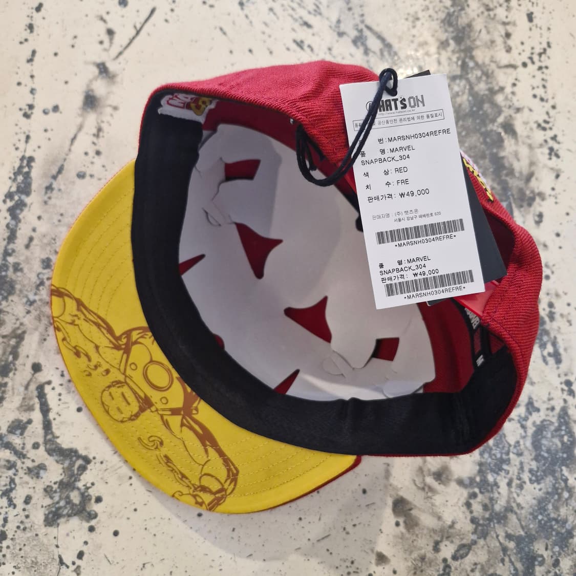 마블 아이언맨 스냅백 새상품 상품이미지6