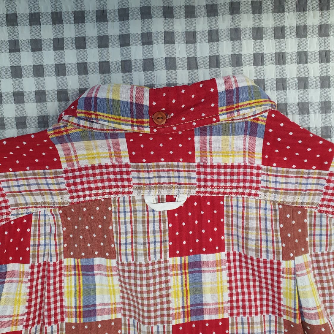 아스페시 레드 피치워크 셔츠 남자95 상품이미지6