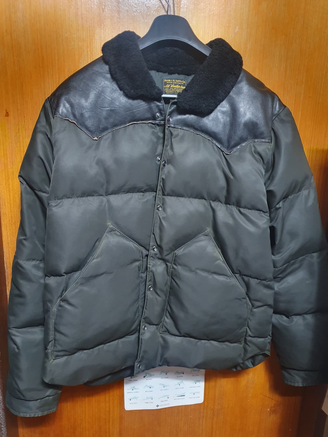 [L] rrl 더블알엘 시어링 카라 레더 요크 재킷 새제품 상품이미지3