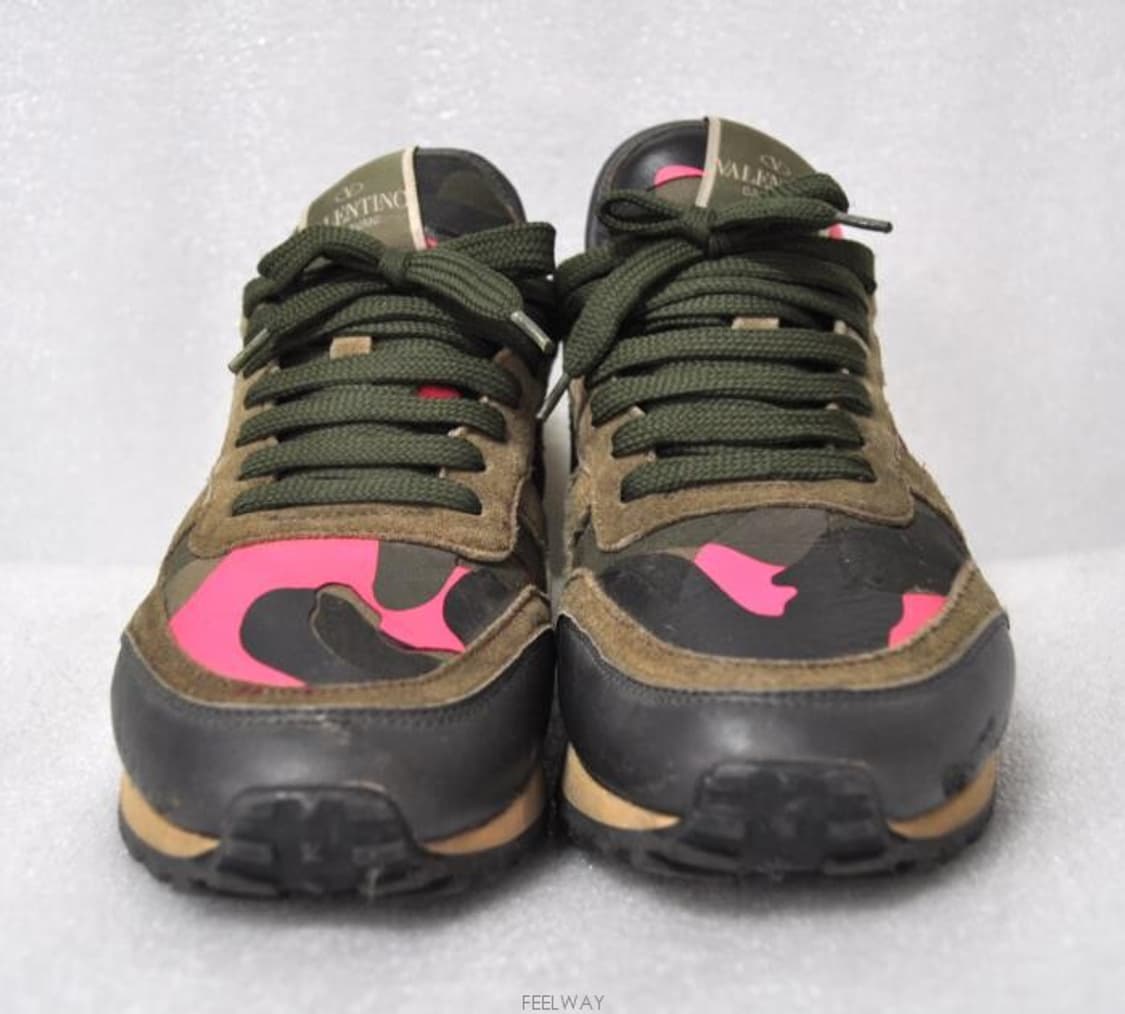 발렌티노/여성락스터디카모플라쥬스니커즈(사이즈245)정품 상품이미지1