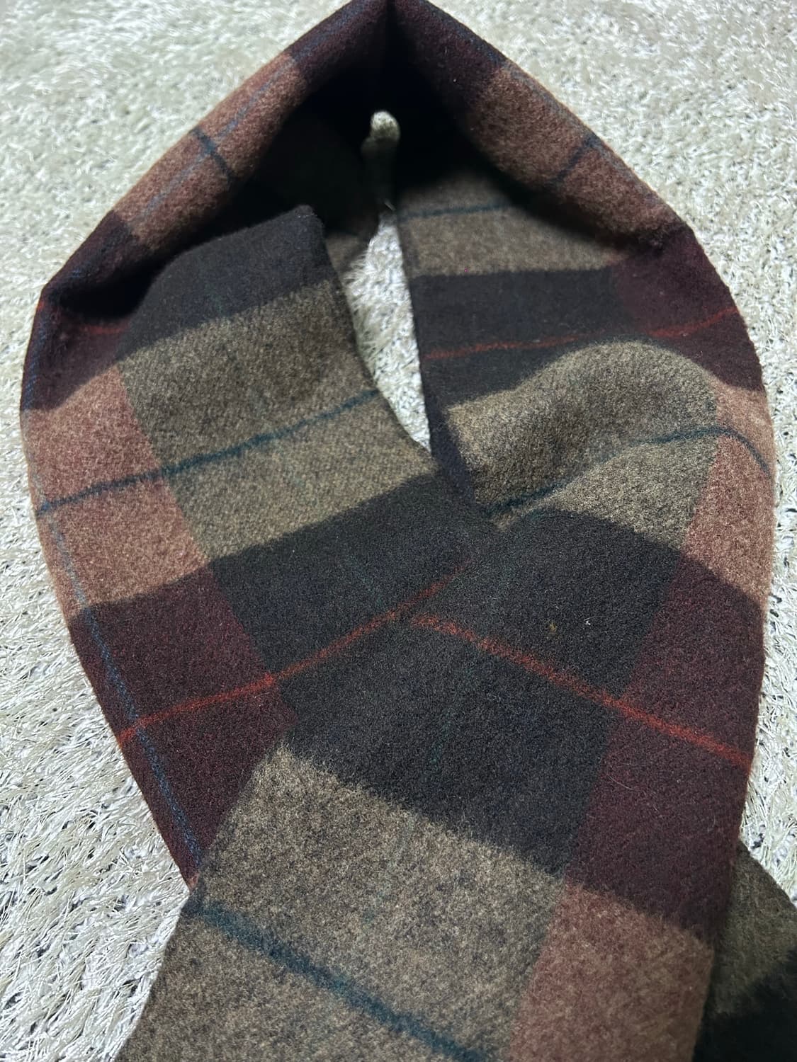 일제 캐시미어 체크 머플러 상품이미지4