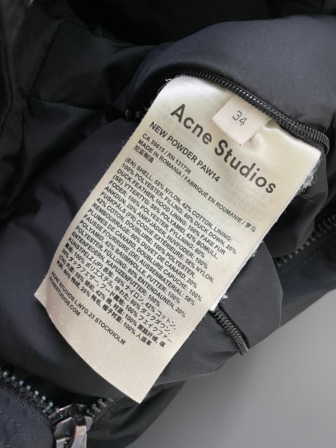 [34] 아크네 스튜디오 NEW POWDER 여성 다운 패딩 상품이미지9