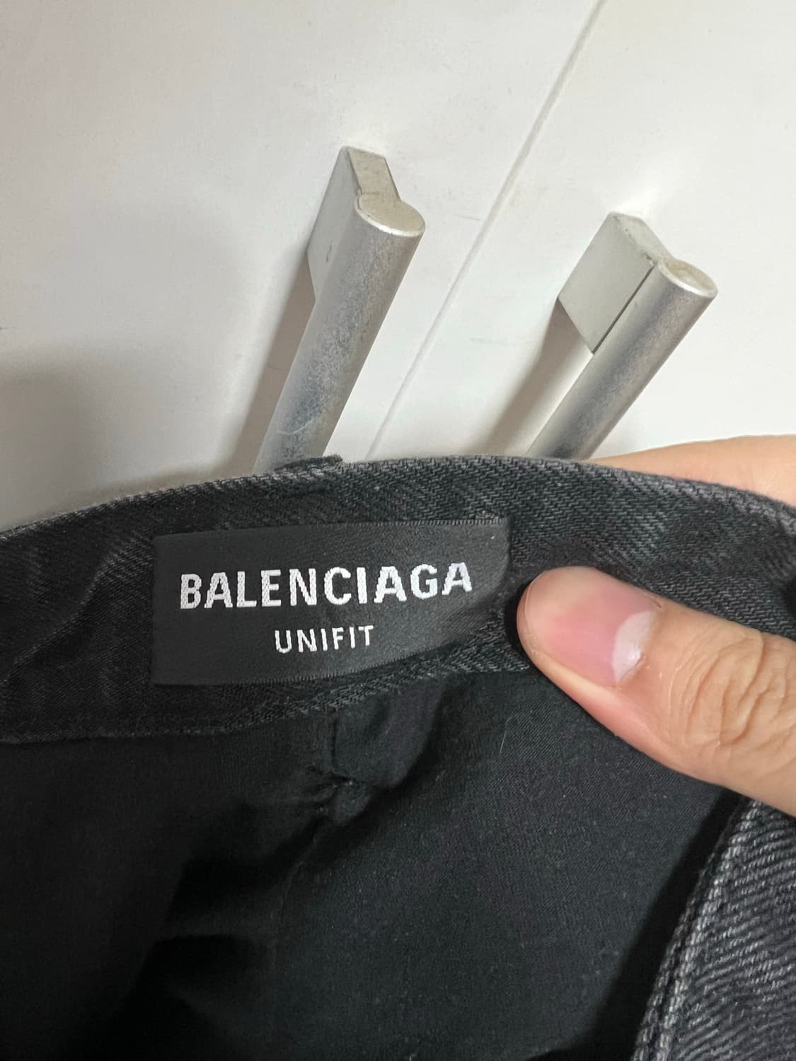 [S] 발렌시아가 슬래쉬 데님진 블랙 상품이미지5