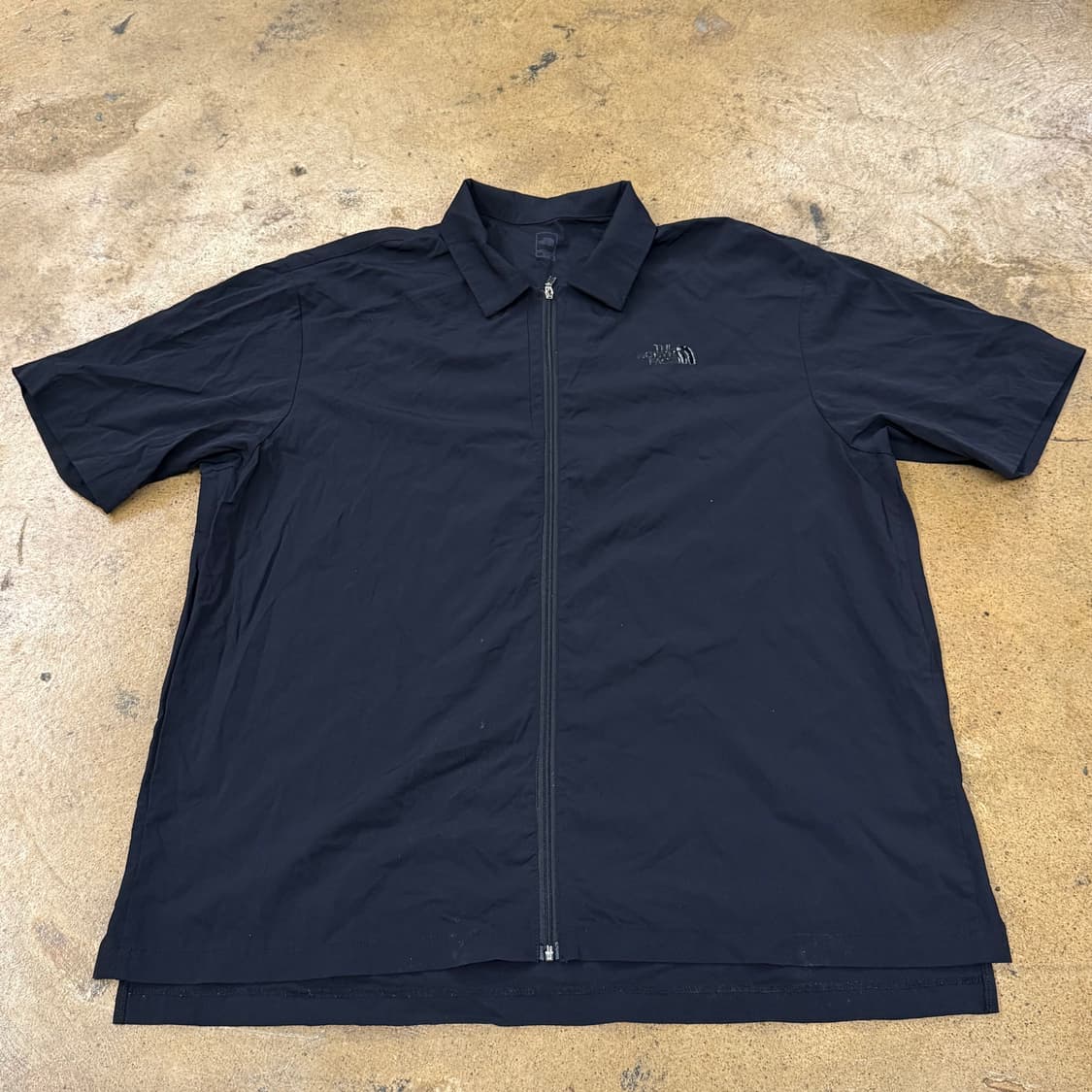 [정품/M] 노스페이스 블랙 지퍼 반팔 자켓 b14 상품이미지2