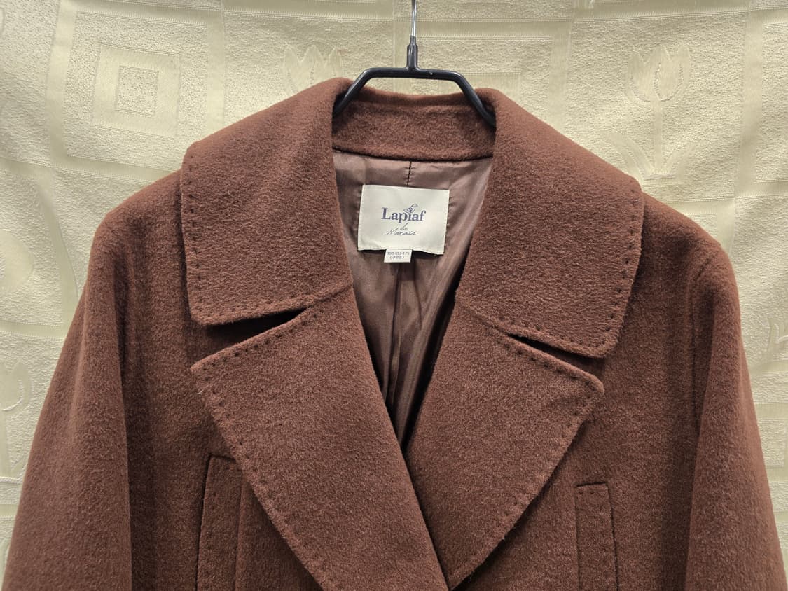 거의새거) 라삐아프 Laplaf 핸드메이드 모 더블 롱 코트 100 상품이미지2