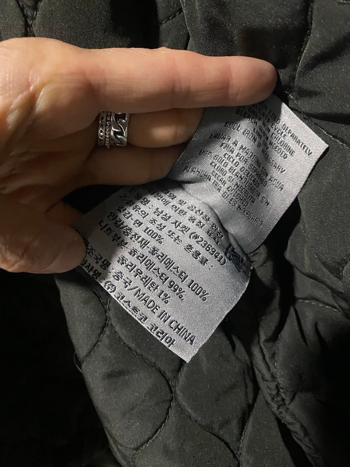 리바이스 올리브 카키 남성 퀼팅 자켓XL 상품이미지9