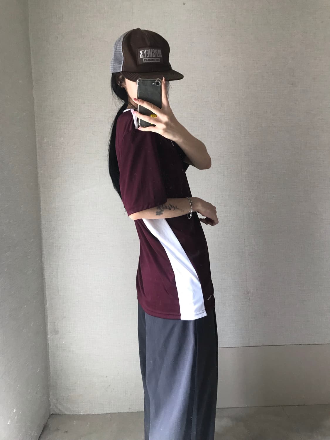 아디다스 버건디 반팔티셔츠 상품이미지4