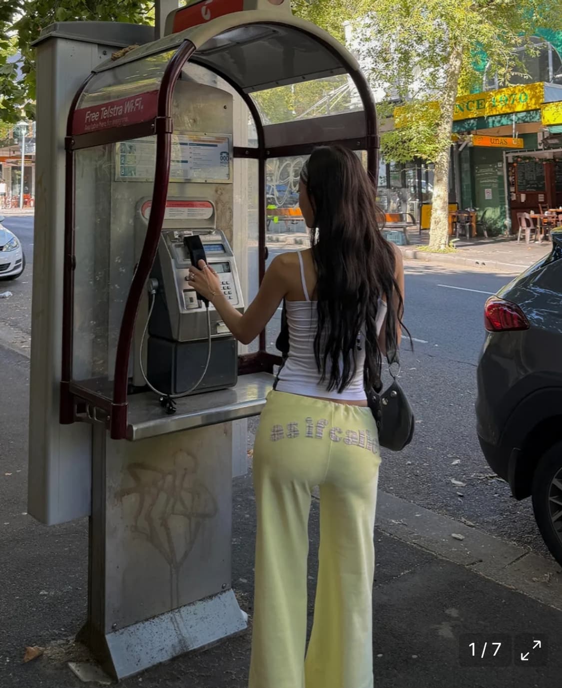 새상품) as if calie FLOWER APPLIQUE BOOTCUT 상품이미지3