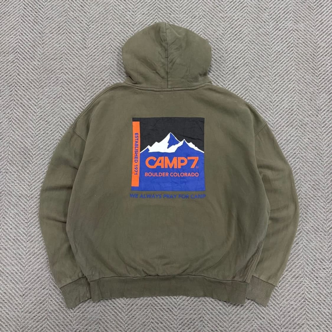 CAMP7 프린팅 후드티 v4035 상품이미지2