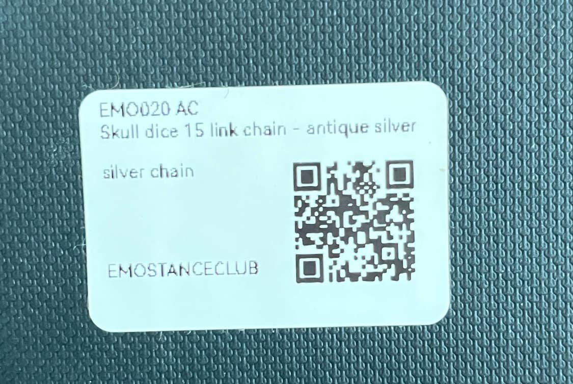 에모스탠스클럽 다이스 체인 판매합니다 상품이미지3