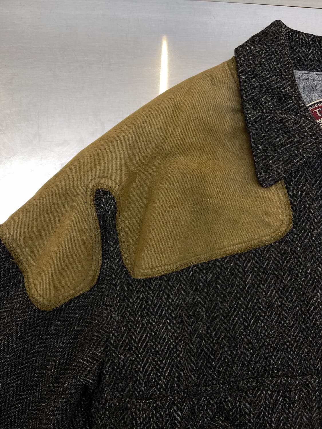 Oaks By 잔프랑코 페레 90s 이태리 스웨이드 레더 울 자켓 상품이미지7