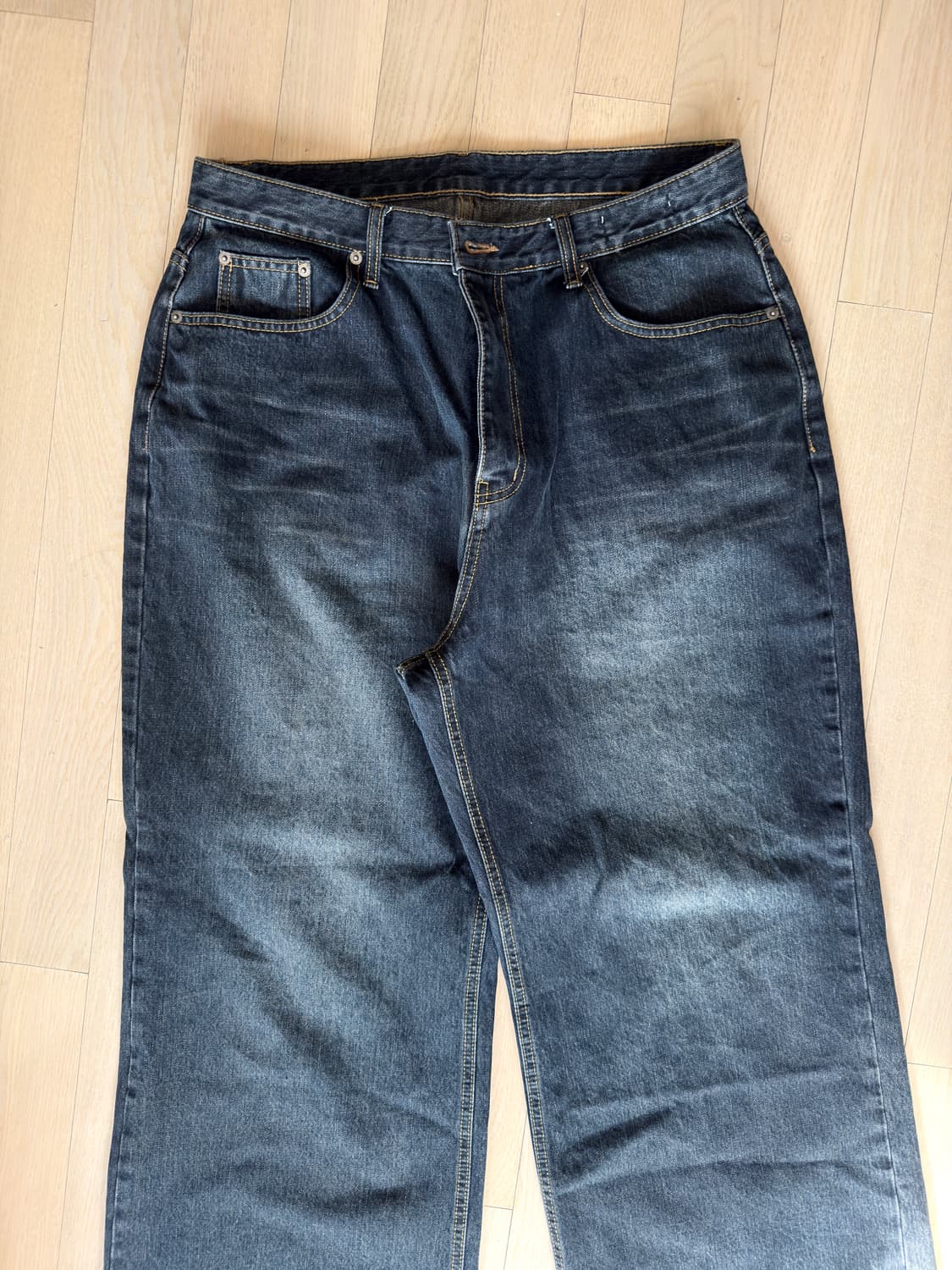 주앙옴므 / 리파인드 와이드 데님 / 다크블루 / L 상품이미지5