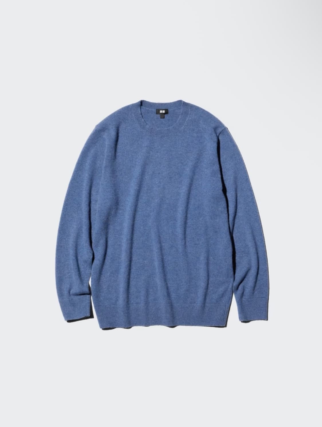 (새상품) 유니클로 캐시미어 크루넥 스웨터 니트 블루 L 상품이미지1