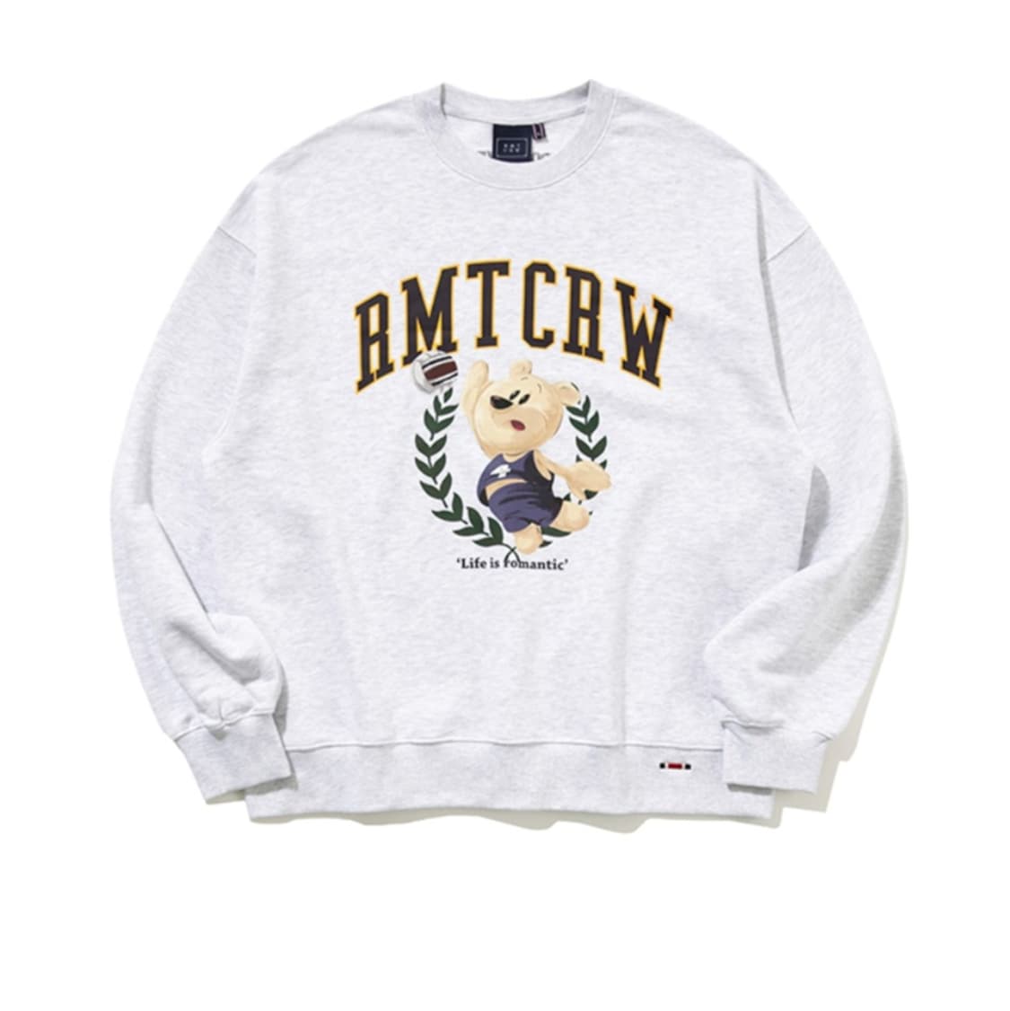 [김희진 선수 X 로맨틱크라운] 발리 베어 스웻 셔츠_라이트 그레이 상품이미지2