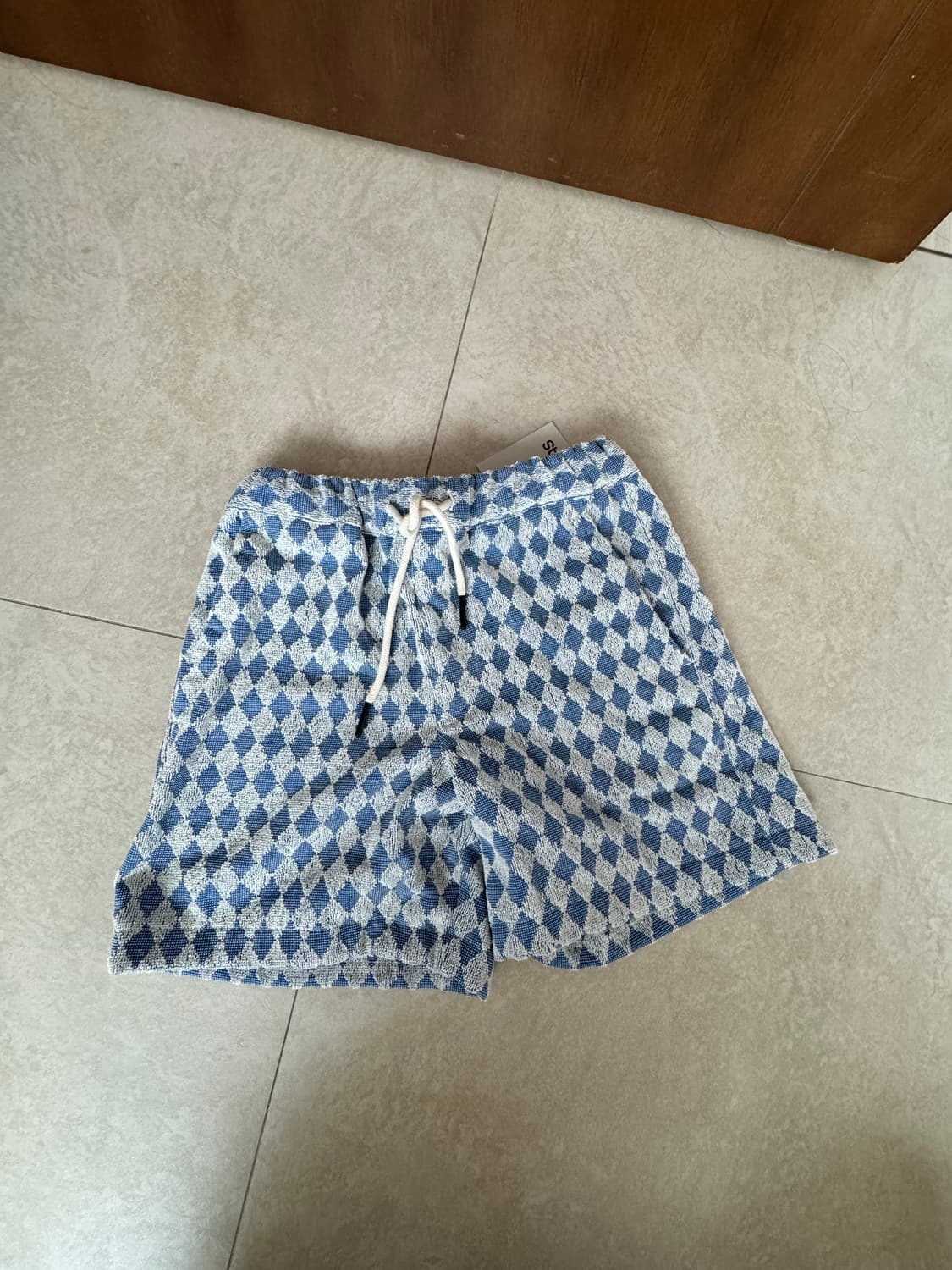Oas navy diamond terry shorts 상품이미지1