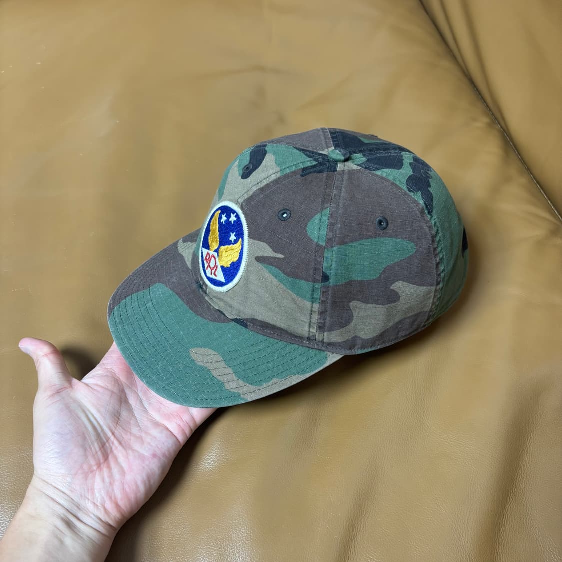 RRL 더블알엘 랄프로렌 폴로 우드랜드 카모 6패널 볼캡 모자 Camo 상품이미지4