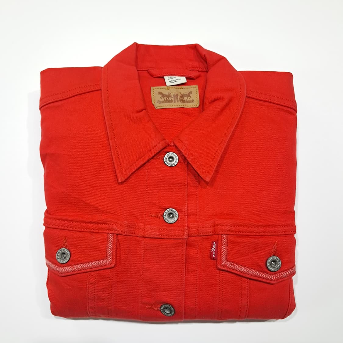 CK037 L 리바이스 70240 레드 데님 자켓 상품이미지10