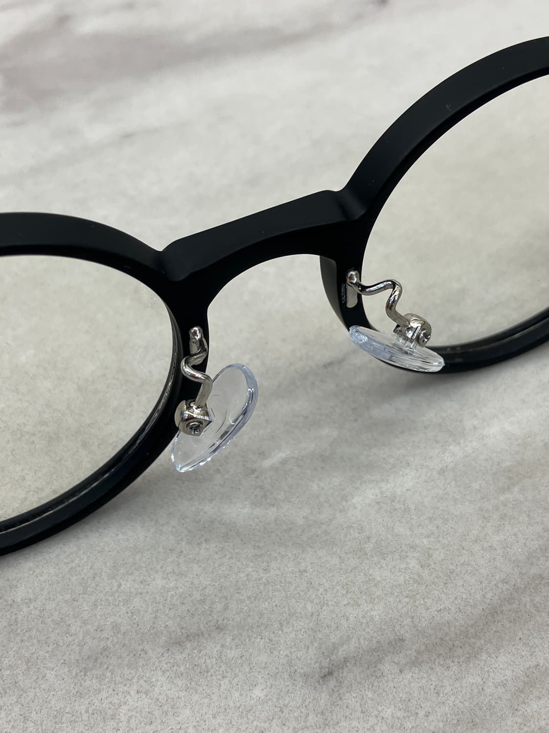 B58 HL 무광 블랙 라운드 뿔테 안경7671 상품이미지4