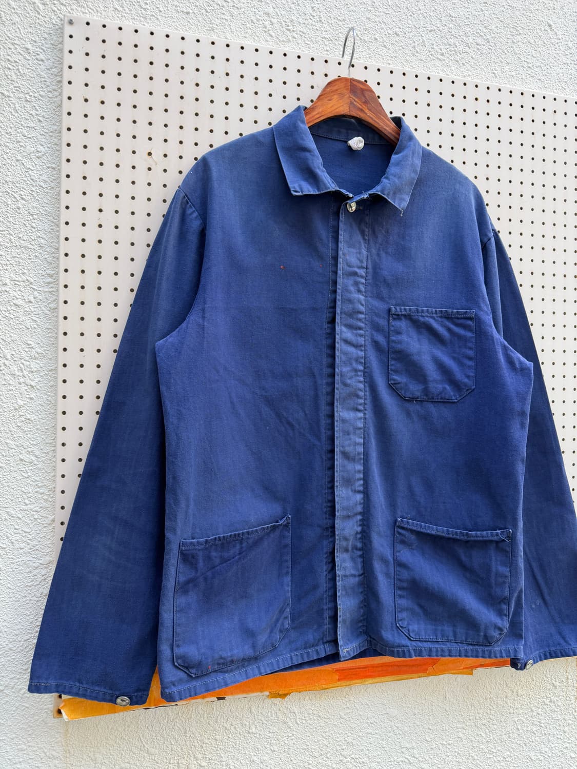 1970s FADED WASHED HBT FRENCH 헤링본프렌치워크자켓 상품이미지5