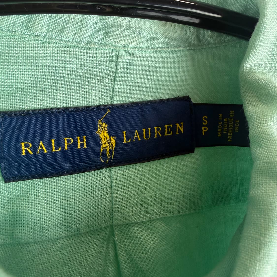 S) 랄프로렌 린넨 셔츠 민트그린 상품이미지3