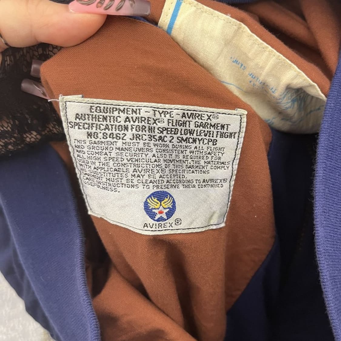 아비렉스 올드스쿨 레트로 핀업걸 빈티지 A-2 항공자켓 L C12001 상품이미지6