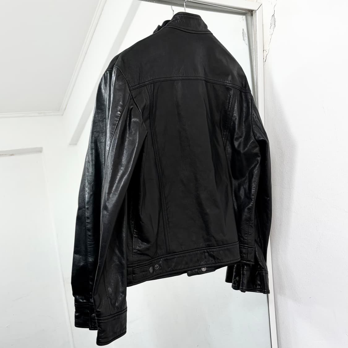 캘빈클라인 투웨이 염소가죽 라이더 자켓 상품이미지5