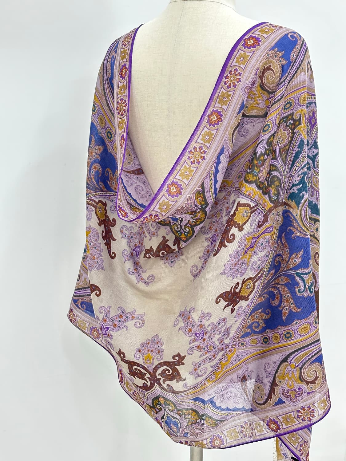 에트로 울 실크 머플러 상품이미지6