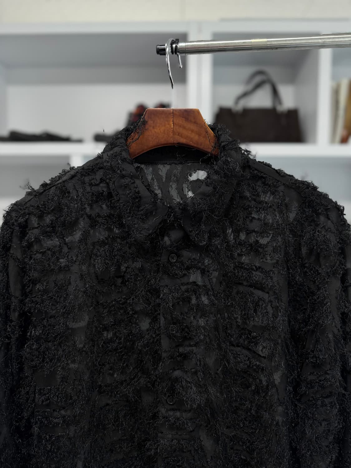 빈티지 시어 프린지 셔츠 상품이미지2