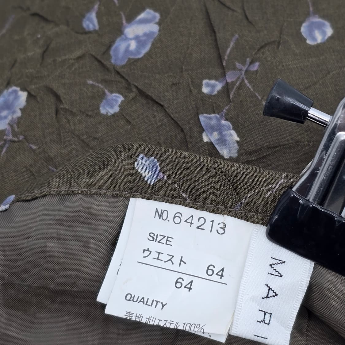 소프트 무드 은은한 올리브 스커트 oriental floral 상품이미지4