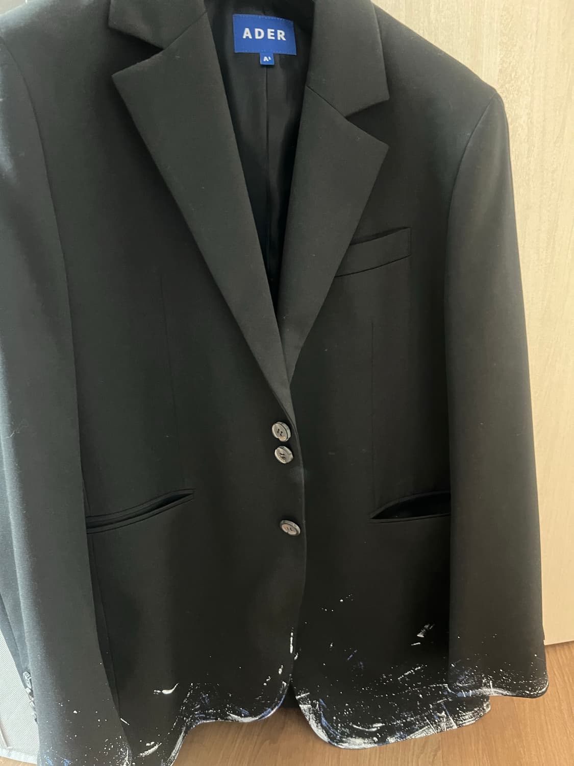 아더에러 블랙 페인팅 자켓 A1 상품이미지2