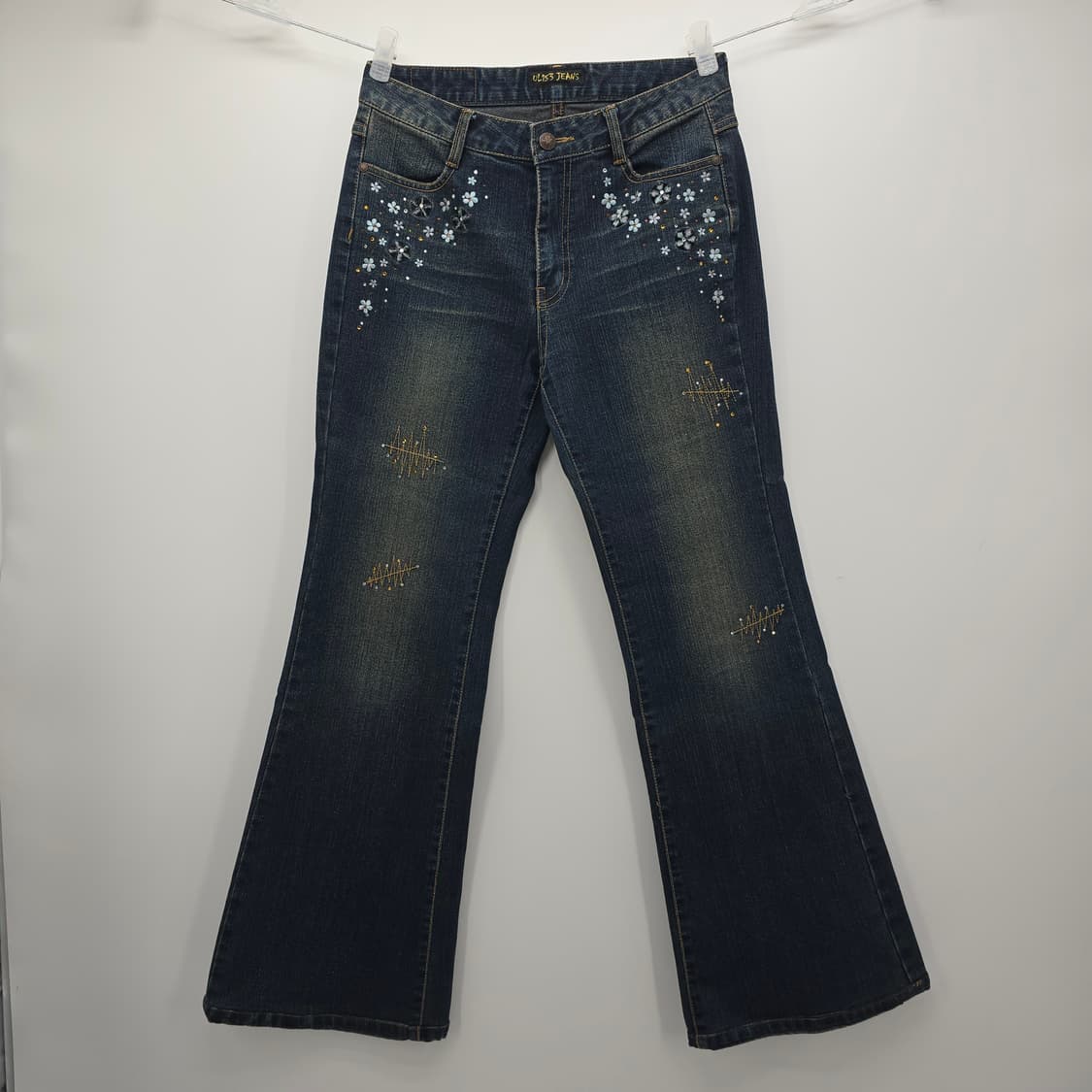 Y2K 꽃무늬 데님 부츠컷 상품이미지1